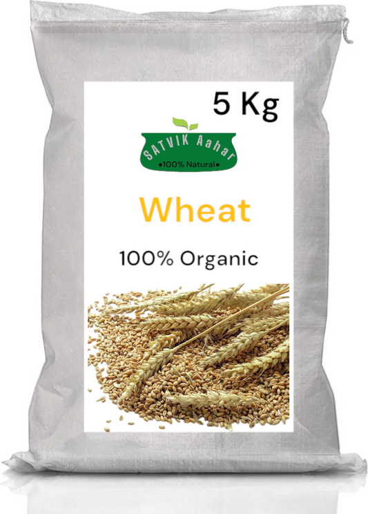 SATVIK Aahar 100% Organic Whole Wheat/ Ghehu, 5 kg